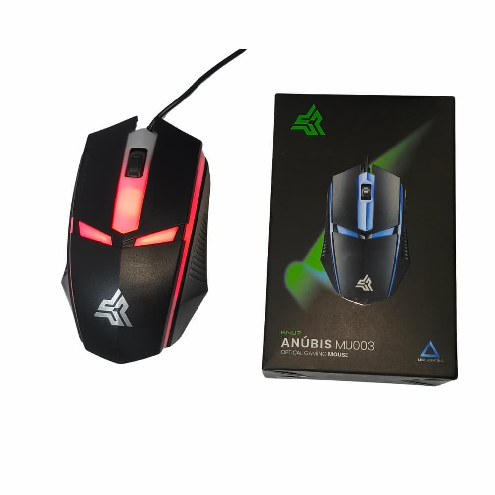 Mouse Gaming Knup Anubis KP-MU003, USB, 1200DPI, 3 Botões, Preto