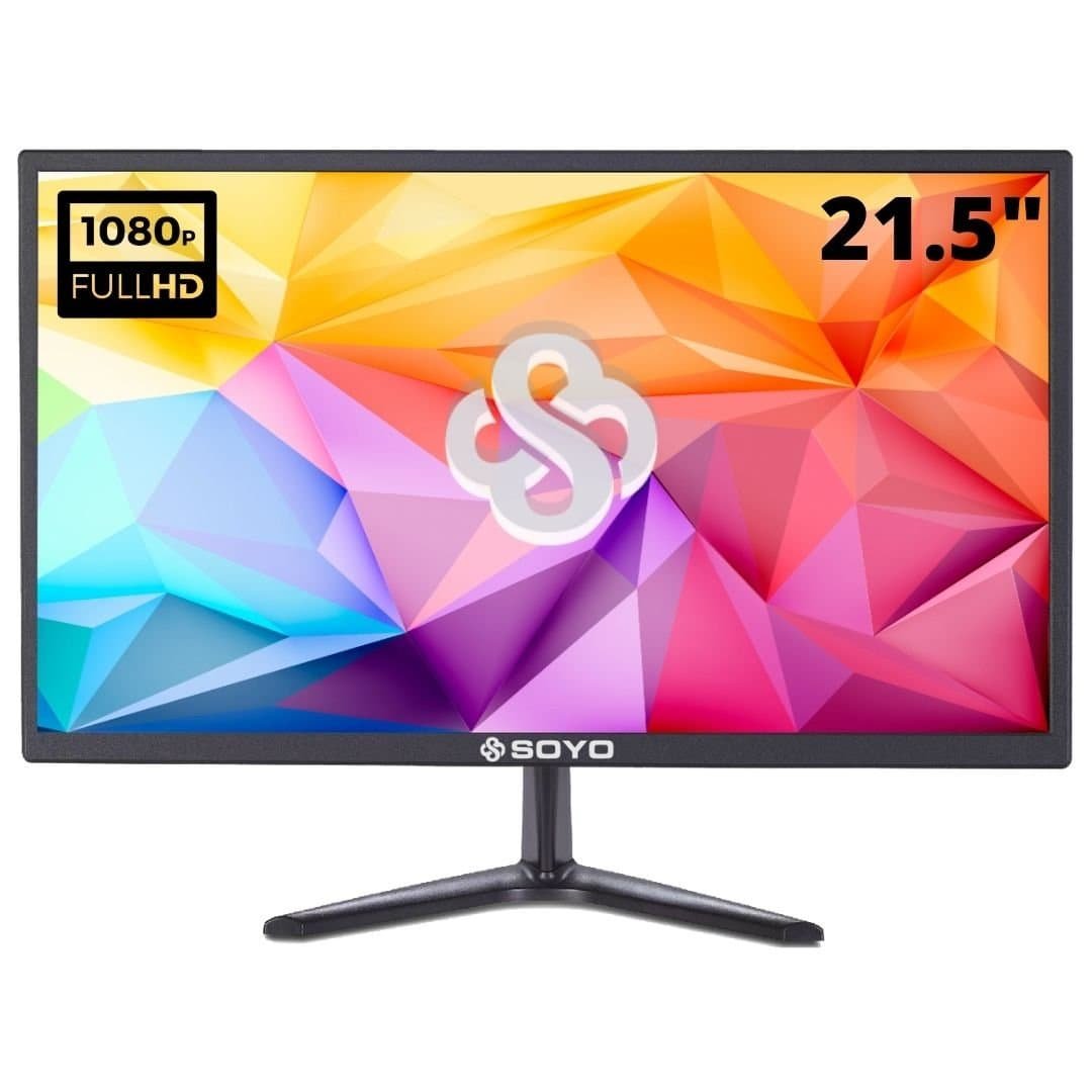Monitor LED Soyo SM215-L03, 21.5” Full HD 1920x1080, HDMI/VGA, Preto