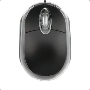 Mouse Óptico H'maston MS01 Preto USB 1200dpi LED Plug & Play