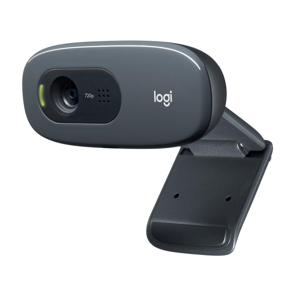 Webcam Logitech C270, HD, 720P, Cinza - 960-000694